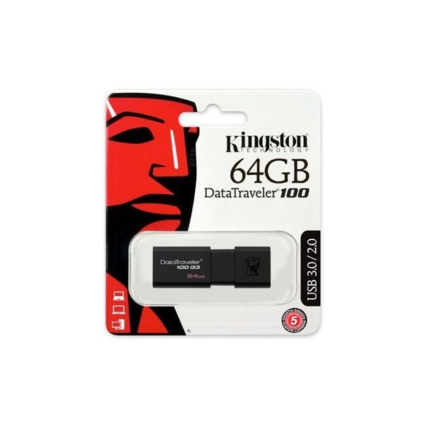 Kingston DataTraveler100 G3 64GB USB3.0 Usb Bellek (DT100G3/64GB) 2