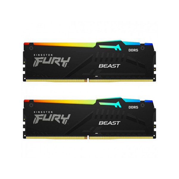 Kingston Fury Beast RGB 16 GB (2x8) DDR5 6000 MHz CL40 KF560C40BBAK2/16 RAM 3