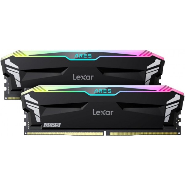 Lexar ARES RGB LD5BU016G-R6000GDLA (2x16) 32 GB DDR5 6000 MHz CL30 Siyah Pc Ram 1