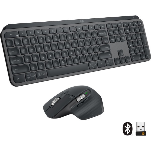 Logitech For Business  Mx Keys Aydınlatmalı Gelişmiş Kablosuz Klavye ve Mx Master 3 Gelişmiş Kablosuz Mouse Seti 1