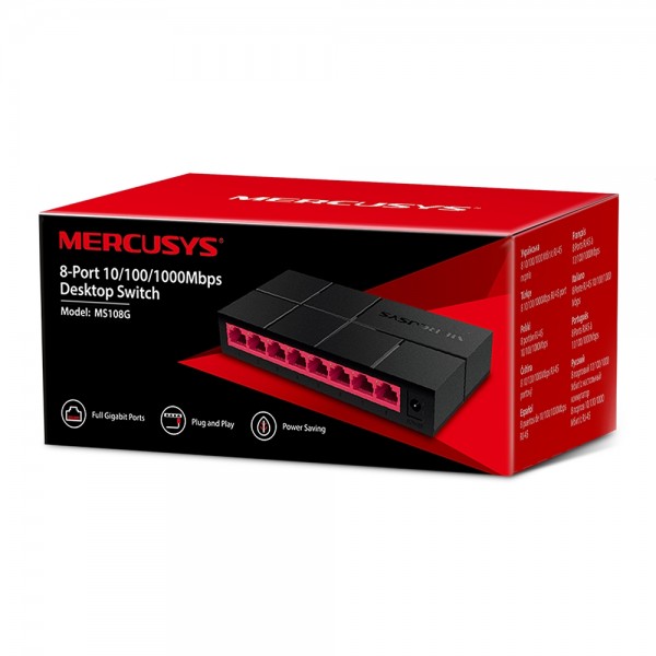 Mercusys MS108G 8 Port 10/100/1000 Mbps Gigabit Switch 2
