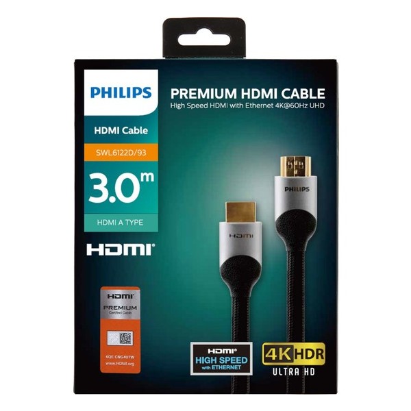 PHILIPS SWL-6122D/93 PREMIUM HDMI 2.0 3MT UH 4K KABLO