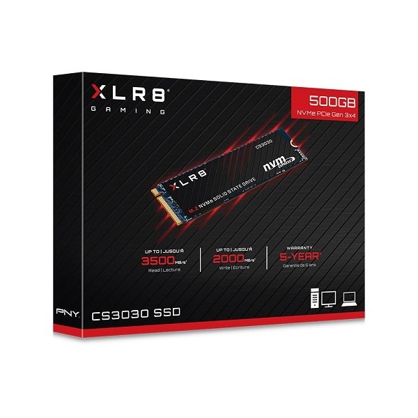 PNY 500GB XLR8 CS3030 3500/2000 NVMe PCIe M.2 SSD (M280CS3030-500-RB) 2