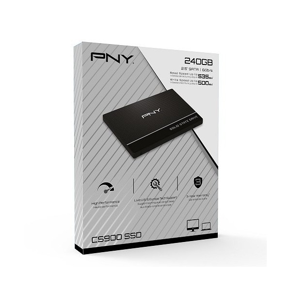PNY CS900 SSD7CS900-240-PB 240GB 535/500MB/s 2.5" SATA 3 SSD Disk 1