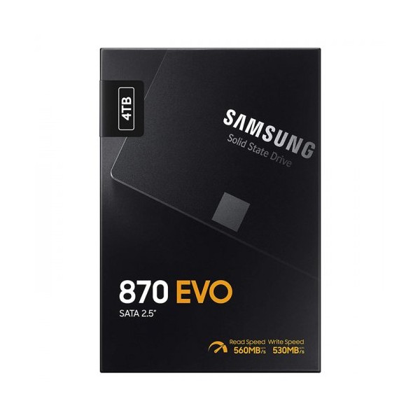 Samsung 870 EVO 4TB 560/530MB/s 2.5" SATA 3 SSD Disk MZ-77E4T0BW 2