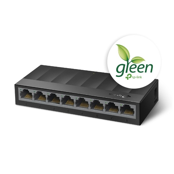 TP-Link LS1008G 8-Port 10/100/1000Mbps Gigabit Switch Plastik Kasa 2
