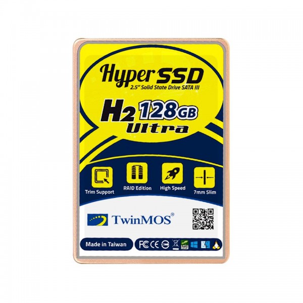 TwinMOS 128GB 2.5" SATA3 SSD (580Mb-550Mb/s) 3DNAND 1