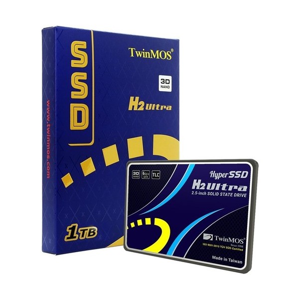TwinMOS 1TB 2.5" SATA3 SSD (580Mb-550Mb/s) TLC 3DNAND BLACK 1