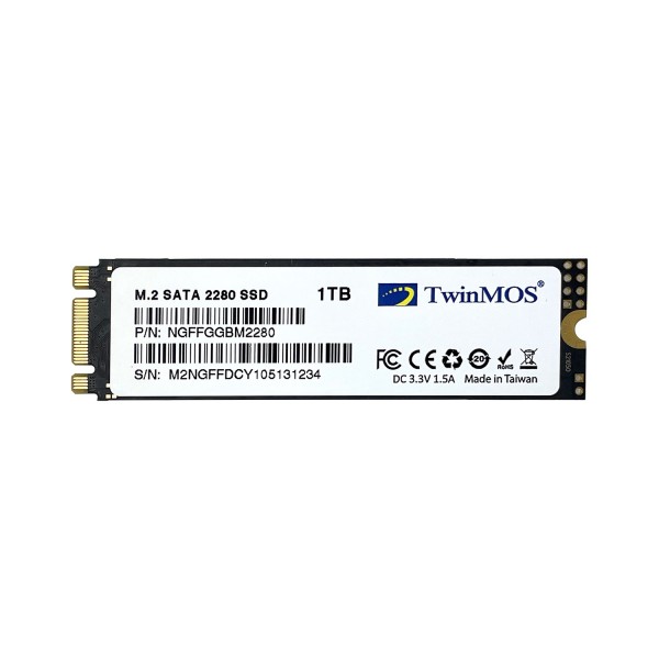 TwinMOS 1TB M.2 2280 SATA3 SSD (580Mb-550Mb/s) 3DNAND