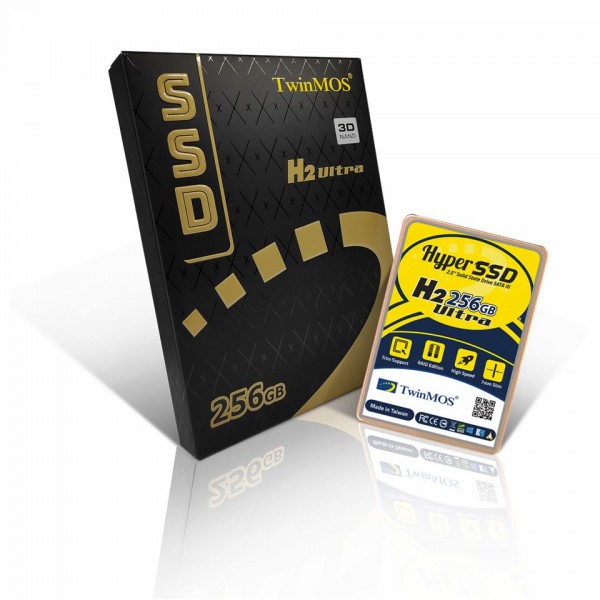 TwinMOS 256GB 2.5" SATA3 SSD (580Mb-550Mb/s) 3DNAND 3