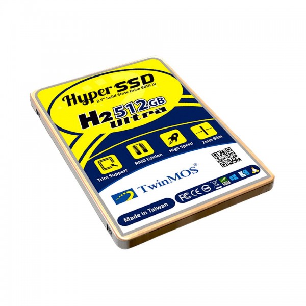TwinMOS 512GB 2.5" SATA3 SSD (580Mb-550Mb/s) 3DNAND 2