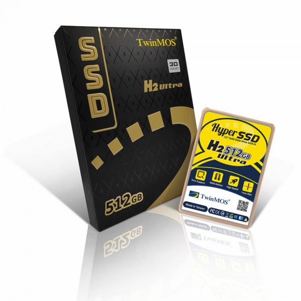 TwinMOS 512GB 2.5" SATA3 SSD (580Mb-550Mb/s) 3DNAND 3