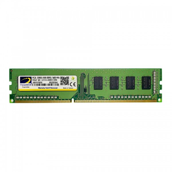 TwinMOS DDR3 8GB 1600MHz 1.35V Low Voltage Desktop Ram