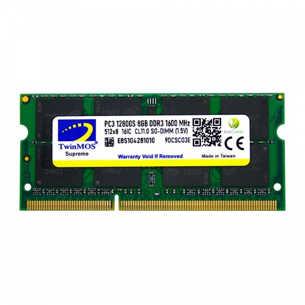TwinMOS DDR3 8GB 1600MHz 1.5V Notebook Ram