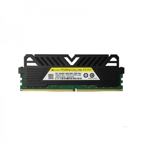 TwinMOS DDR4 16GB 3200MHz CL22 TornadoX6 Desktop Ram (Soğutuculu)
