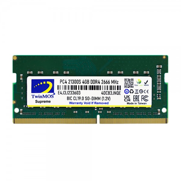 TwinMOS DDR4 4GB 2666MHz Notebook Ram MDD44GB2666N