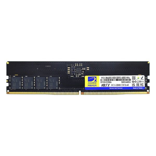 TwinMOS DDR5 8GB 4800MHz CL40 Desktop Ram
 1