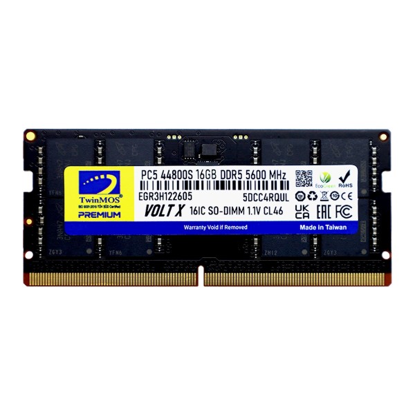 TwinMOS Voltx TMD516GB5600S46 16 GB DDR5 5600 Mhz CL46 Notebook Ram