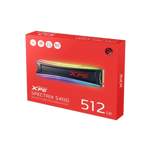 XPG ADATA SPECTRIX S40G RGB DISK PCI-E 512GB NVME AS40G-512GT-C 3