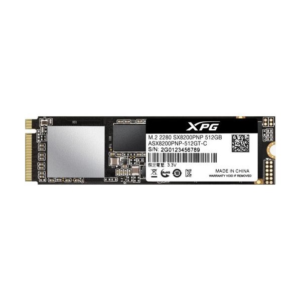 XPG SX8200 Pro ASX8200PNP-512GT-C 512GB 3500/2300MB/s PCIe Gen3x4 M.2 SSD Disk 1