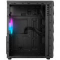 Rampage ARC-X RGB Ledli Siyah Acrylic Panel 120mm Fanlı Gaming Oyuncu Kasası PSU YOK 4