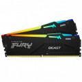 Kingston Fury Beast RGB 16 GB (2x8) DDR5 6000 MHz CL40 KF560C40BBAK2/16 RAM 1