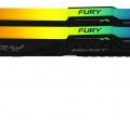 Kingston Fury Beast RGB KF560C36BBEAK2/32 32GB (2x16GB) DDR5 6000MHz CL36 Siyah Gaming Ram (Bellek) 4