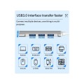 VİZY10 Macbook Uyumlu Type-C To 4* USB 3.0 Splitter Hub Adaptör 2